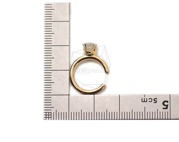 ERG-1792-G 【2件】圓形耳環耳環 第5張的照片