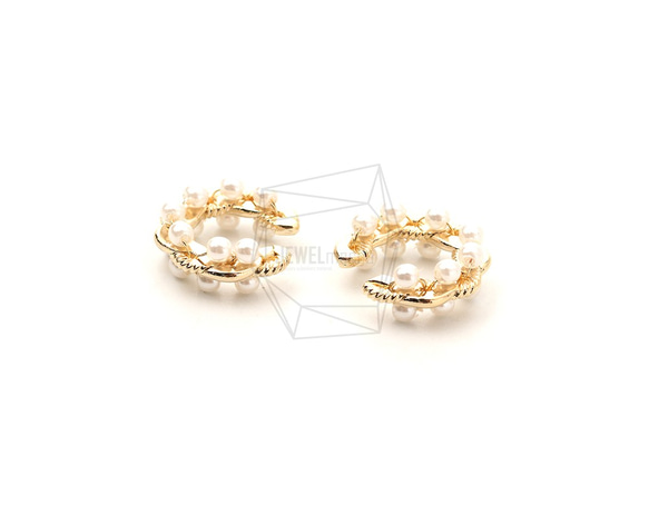 ERG-1794-G【2個入り】ラウンドイヤーカフ/Round Earcuffs Earrings 3枚目の画像