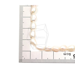 PEA-076-G [1卷]淡水珍珠，奶油色淡水珍珠 第5張的照片