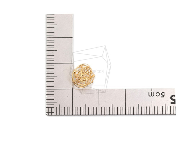 ERG-1831-MG【4件】線結球串飾,/線結球串飾 第5張的照片