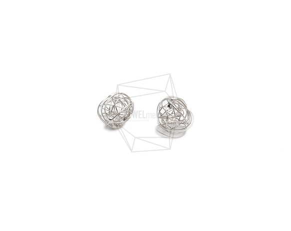 ERG-1831-MR【4個入り】ワイヤーノットボールチャーム,/Wire Knot Ball Charm 3枚目の画像