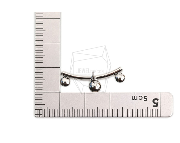 ERG-1839-R【2個入り】カーブバー ピアス/Curve bar Post Earring 5枚目の画像