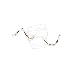 ERG-1853-R [2pieces] Wire Wave Earrings, Wire Wave Post Earrings 第2張的照片