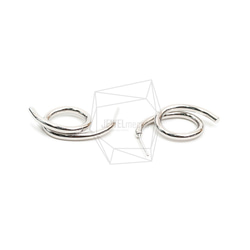 ERG-1859-R [2 件] 圓形耳環，圓形耳桿 / 14mm x 24mm 第3張的照片