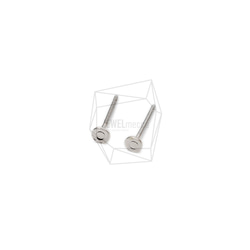 ERG-1866-R【4個入り】チタンピアスポスト,Titanium Earring Post 2枚目の画像