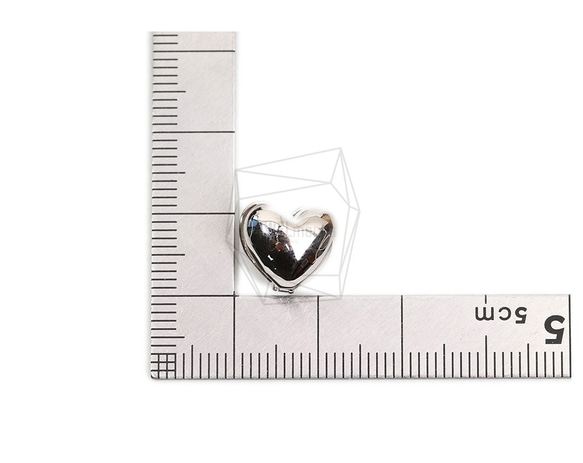 ERG-1878-R【2個入り】ハートワンタッチ ピアス,Heart One touch Post Earring 5枚目の画像