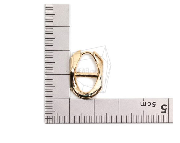 ERG-1881-G [2件]圓形一觸式耳環，圓形一觸式耳環 第5張的照片