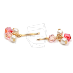 ERG-1904-G【2個入り】パールタッセルチャーム,Pearl Tassel Earring Charm 3枚目の画像