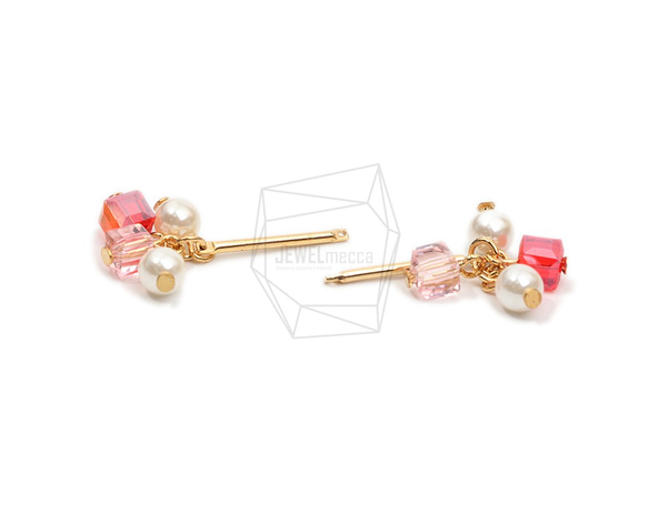 ERG-1904-G【2個入り】パールタッセルチャーム,Pearl Tassel Earring Charm 3枚目の画像