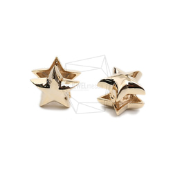 ERG-1913-G【2個入り】スターワンタッチ ピアス,Stars One touch Post Earring 2枚目の画像