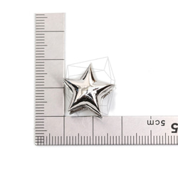ERG-1913-R [2件]星星一鍵式耳環，星星一鍵式耳環 第5張的照片