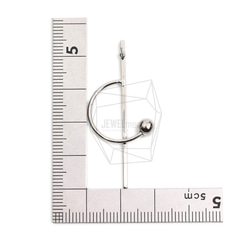 ERG-1914-R [2 件] 半圓線耳環 第5張的照片