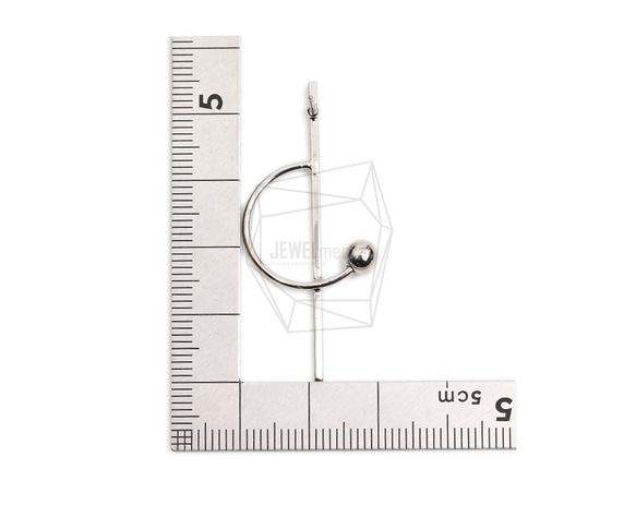 ERG-1914-R [2 件] 半圓線耳環 第5張的照片