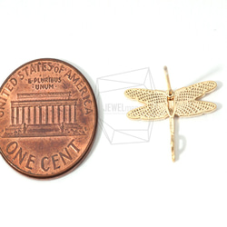 ERG-010-MG【2個入り】トンボスタッドピアス,Tiny Dragonfly Stud Earring 5枚目の画像