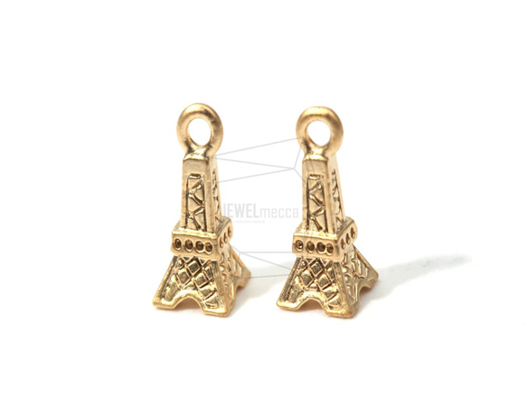 PDT-045-MG【4個入り】エッフェル塔コネクタリンクチャーム,Eiffel Tower Pendent 1枚目の画像