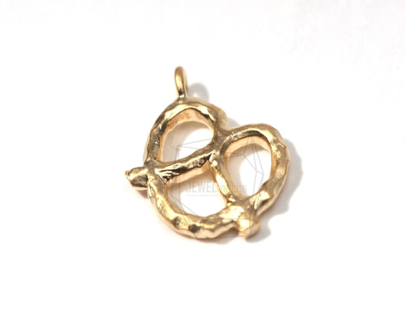 PDT-051-MG【2 件】Pretzel Charm,Mini Pretzel Charm 吊墜 第1張的照片