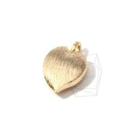 PDT-054-MG【4個入り】アップルハート型のペンダント,Apple Shaped Heart Pendant 1枚目の画像