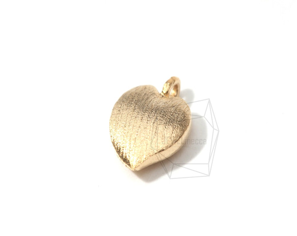 PDT-054-MG【4個入り】アップルハート型のペンダント,Apple Shaped Heart Pendant 1枚目の画像