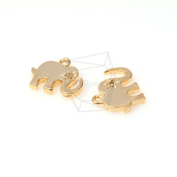 PDT-120-MG【4個入り】CZキュービック象ペンダント,Cz Cubic Elephant Pendant 2枚目の画像