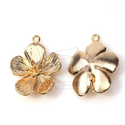 PDT-131-MG【4個入り】五枚花びらペンダント,Five Petal Flower Pendant 2枚目の画像