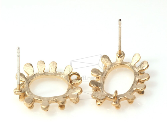 ERG-024-MG【2個入り】歯車,ギヤピアス,Gear/Post Earring/ 925 silver Post 4枚目の画像