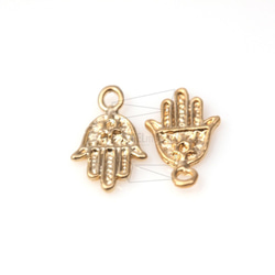 PDT-178-MG【4個入り】ハムサ手,Hamsa Hand ,Pendant/ 8mm X 13mm 4枚目の画像