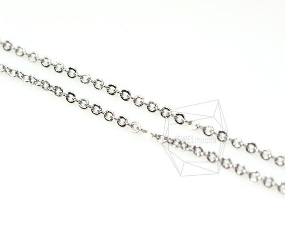 CHN-001-R [10m]項鍊鏈，235sf，鏈，鍍金 第3張的照片