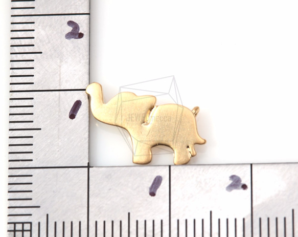 CNT-061-MG【4個入り】エレファントコネクタ/elephant Pendant/10.5mmx14.5mm 5枚目の画像
