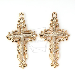 PDT-240-MG【4個入り】クロスペンダント/Cross Pendant/ 21mm x 33mm 2枚目の画像