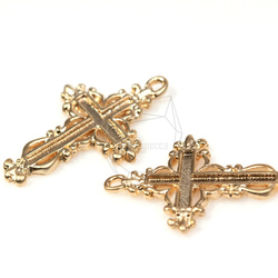 PDT-240-MG【4個入り】クロスペンダント/Cross Pendant/ 21mm x 33mm 4枚目の画像