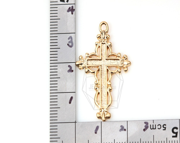 PDT-240-MG【4個入り】クロスペンダント/Cross Pendant/ 21mm x 33mm 5枚目の画像