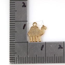 PDT-289-G【2個入り】フラットキャメルシャドウペンダント,Flat Camel Shadow Pendant 5枚目の画像