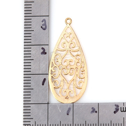 PDT-316-MG【4個入り】オーバルパターンのペンダント, Oval pattern Pendant 5枚目の画像