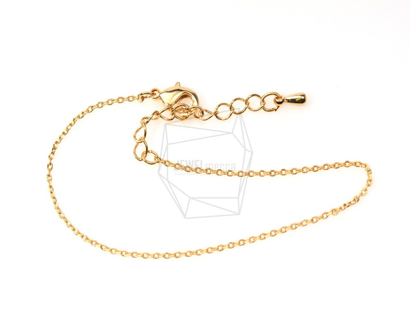 CHN-002-G【4個入り】ブレスレットチェーン,Chain for Bracelet/19.3cm 1枚目の画像