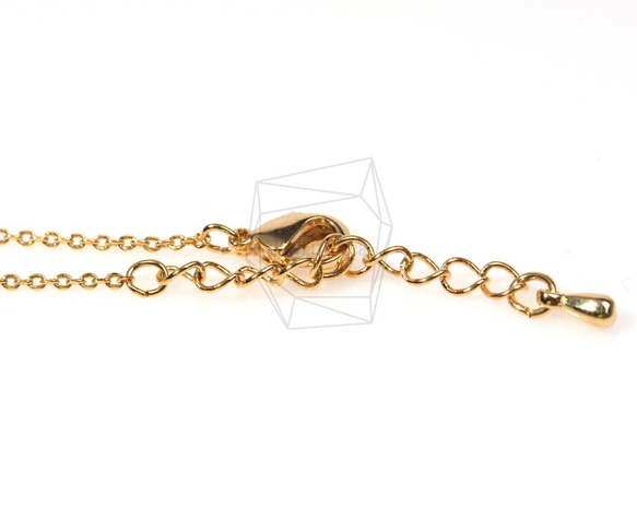 CHN-002-G【4個入り】ブレスレットチェーン,Chain for Bracelet/19.3cm 2枚目の画像