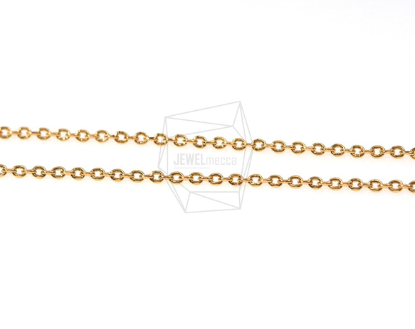 CHN-002-G【4個入り】ブレスレットチェーン,Chain for Bracelet/19.3cm 3枚目の画像