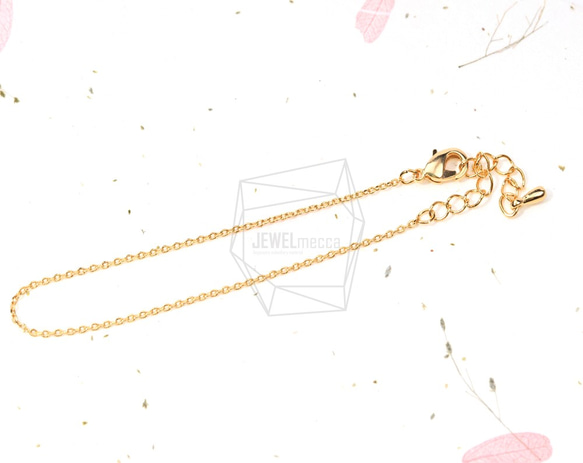 CHN-002-G【4個入り】ブレスレットチェーン,Chain for Bracelet/19.3cm 4枚目の画像