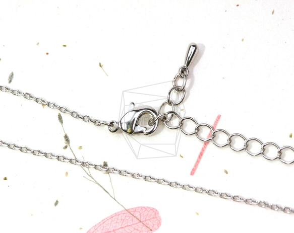 CHN-003-R【2個入り】ネックレスチェーン,Chain for necklace/44.8cm 1枚目の画像