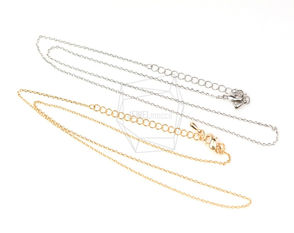 CHN-003-G【2個入り】ネックレスチェーン,Chain for necklace/44.8cm 2枚目の画像