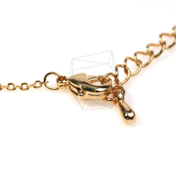 CHN-003-G【2個入り】ネックレスチェーン,Chain for necklace/44.8cm 3枚目の画像