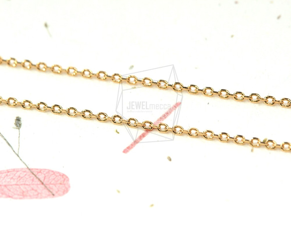CHN-003-G【2個入り】ネックレスチェーン,Chain for necklace/44.8cm 5枚目の画像