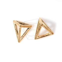 PDT-340-MG【2個入り】3Dトライアングルピラミッドペンダント,Triangle Pyramid Pendant 2枚目の画像