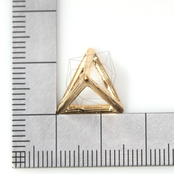 PDT-340-MG【2個入り】3Dトライアングルピラミッドペンダント,Triangle Pyramid Pendant 5枚目の画像