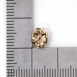 PDT-328-G【4個入り】４枚花びらペンダント,Four petal Pendant/ 6.5mm x 6.5mm 5枚目の画像