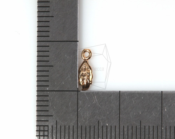 PDT-370-G【8個入り】リーフペンダント,Leaf Pendant/ 3mm x 8mm 5枚目の画像