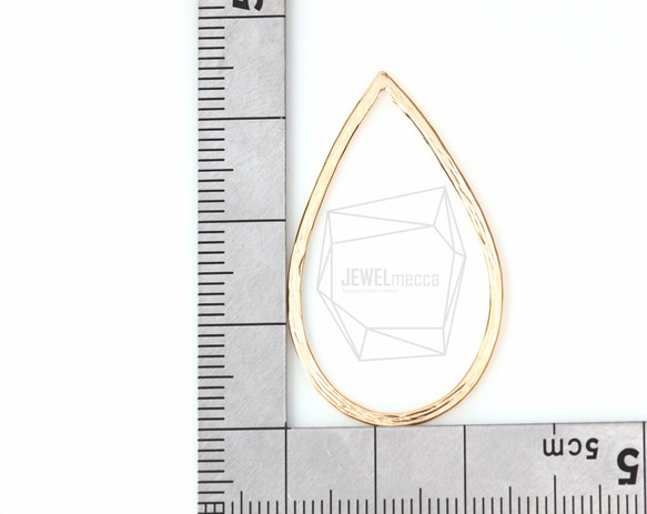 PDT-392-MG【2個入り】ティアドロップペンダント,teardrop Pendant/ 25mm x 35mm 5枚目の画像