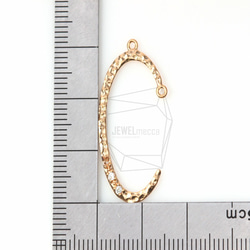 PDT-423-MG【2個入り】キュービックジルコニアCシェイプペンダント, C Shape pendant 5枚目の画像