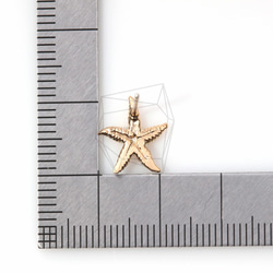 ERG-084-MG【4個入り】ヒトデピアス,starfish Ear Post/ 11mm x 11mm 5枚目の画像