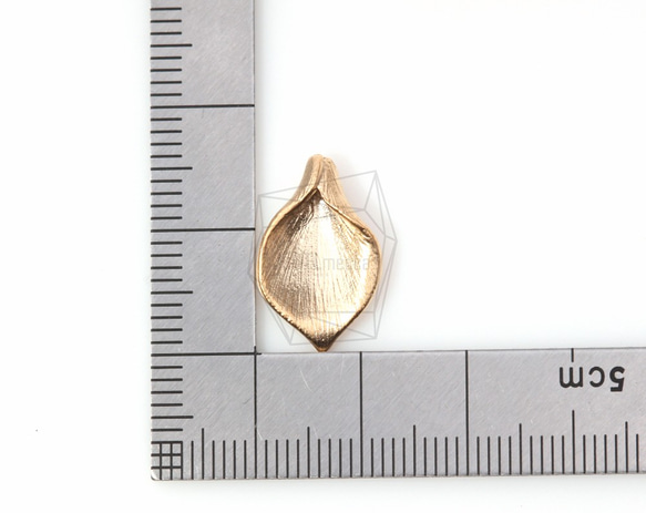 PDT-459-MG【2個入り】ビーズキャップ,Wide Calla Bead Cap (Small-Size) 5枚目の画像