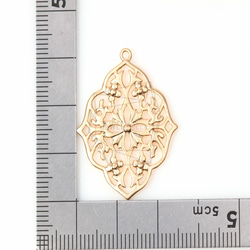 PDT-465-MG【2個入り】ペイズリーペンダント,Paisley Pendant/ 27mm x 31mm 5枚目の画像